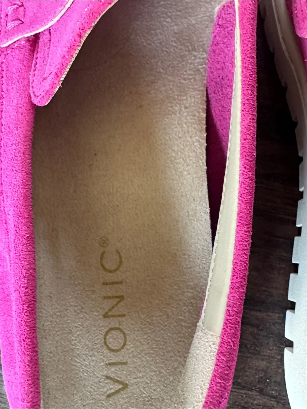 Vionic Magenta Pink 🩷 Suede Penny Loafers - Picture 6 of 13